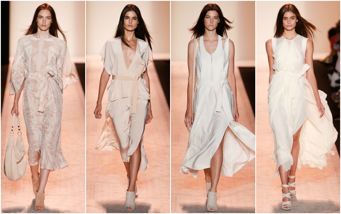 BCBG Max Azria Blusa Bianca Jovana Crossover Giogo &ndash; Taglia S, Nuova Con Etichette