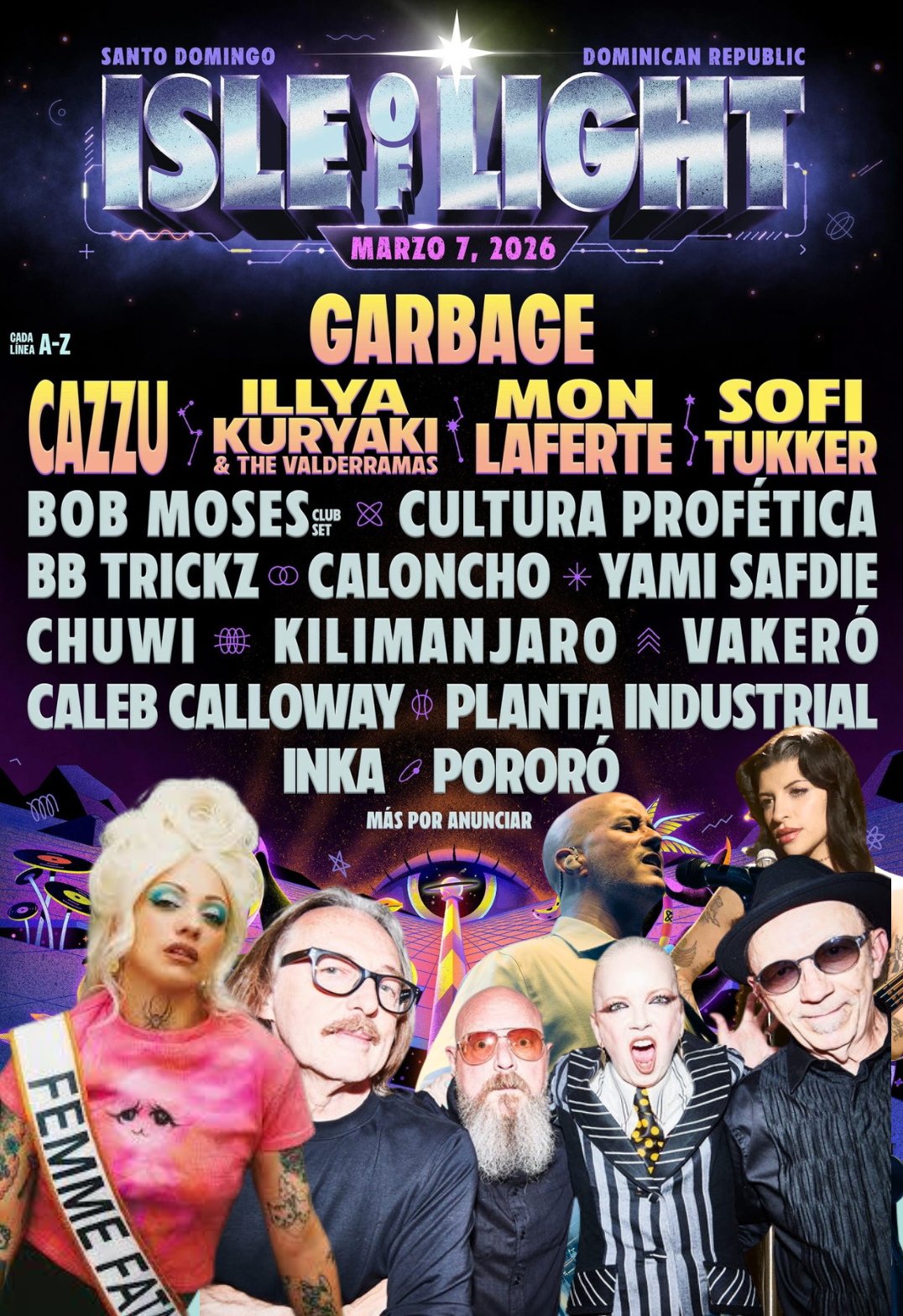 Isle of Light 2026: Garbage, Mon Laferte y Cazzu lideran la décima edición